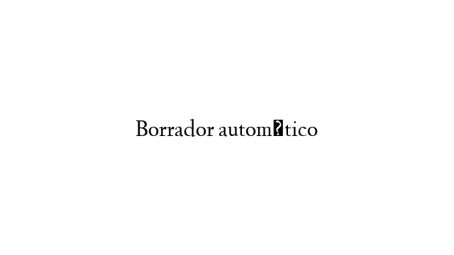 Borrador automático